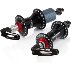 Juego de bujes Miche Primato Syntesi cierre rapido 20/24 agujeros para Shimano 9-11V negro