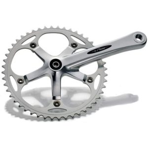 Juego de bielas y plato Miche XPress 135 BCD 170 mm 48 dientes 1V aluminio plata