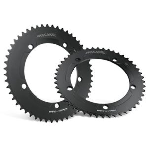 Juego de bielas y plato Miche Pista Advanced 144 BCD 170 mm 52D acero negro