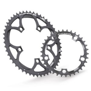 Plato Miche Super 104 BCD 5 brazos 44 dientes Campagnolo 11V aluminio negro
