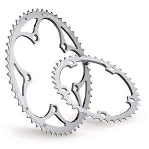 Plato Miche Supertype 130 BCD 5 brazos 47 dientes Shimano 9/10V aluminio plata
