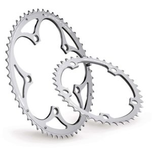 Plato Miche Supertype 135 BCD 5 brazos 47 dientes Campagnolo 9/10V aluminio negro