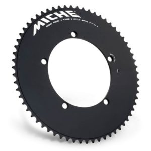 Plato Miche Sei giorni Track Pista 144 BCD 5 brazos 63 dientes aluminio negro