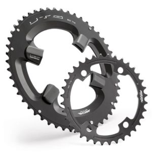 Juego de platos Miche UTG 50x34D para Shimano Ultegra 6800 aluminio negro