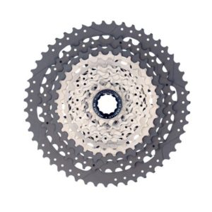 Cassette Miche XM 12V para Shimano aluminio plata/gris (11-51)