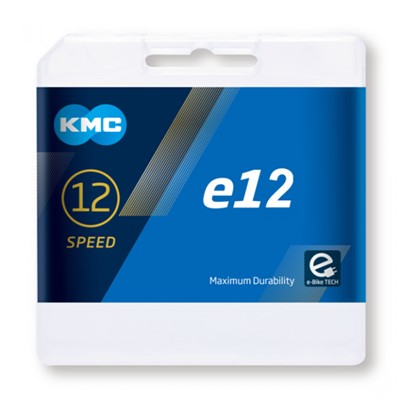 Cadena KMC E12 EPT E-Bike 130 eslabones 12V plata (25 unidades)