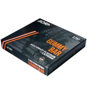 Barrita Born Gummy bar con cafena durante multifrutas 30 gr (3 unidades)