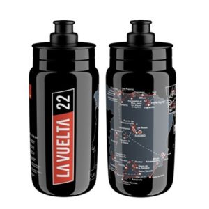 Bidon Elite Fly Vuelta España 2022 negro mapa 550 ml