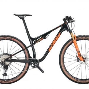 Bicicleta de montaña doble KTM Scarp Master flaming black (naranja) 2022 talla M