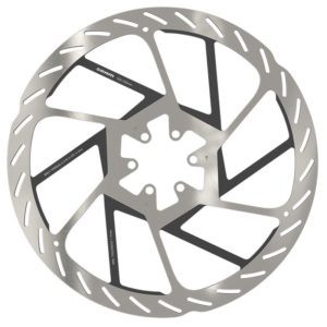DISCO FRENO SRAM HS2 6 AGUJEROS 220mm PLATA/NEGRO