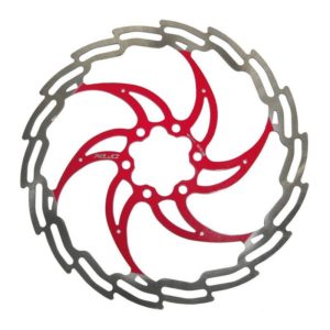 XLC BR-X02 DISCO DE FRENO 6 AGUJEROS 180MM PL/ROJO